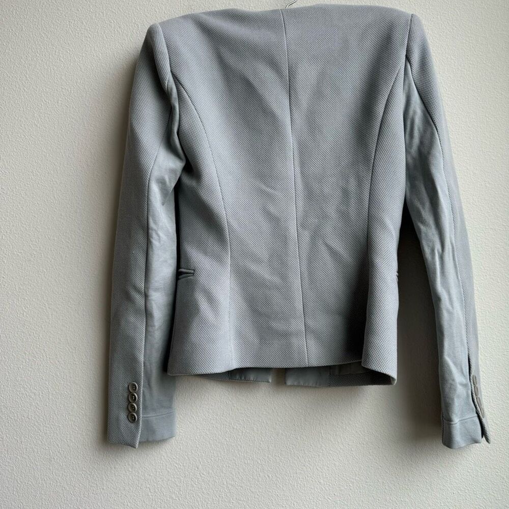 BCBGMAXAZRIA Gray Blue Pant Suit Trouser Office Career Two Piece Size XXS - Picture 7 of 12